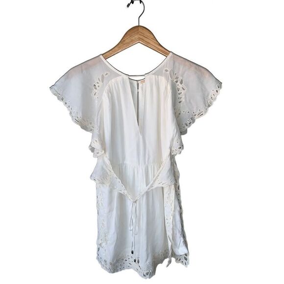 Free People Ivory Eyelet Sahara Romper - Picture 5 of 13